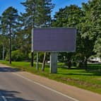 Билборд на Ленинградской улице в поселке Песочный