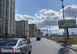 г. Мурино, Охтинская ал., д.13, перед заездом на КАД