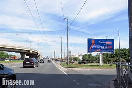 Ивановская ул. 6, напротив / Прямой пр. / Володарский мост, въезд (из центра)