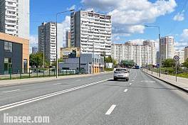 ТиНАО, Московский, Валуевское шоссе, 0,2 км после Х с ул. Атласова, (ТЦ «Новомосковский»)
