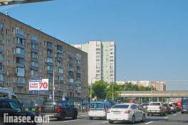 ТТК, внутренняя, Сущевский Вал ул. 62, 100 м после съезда с Олимпийского проспекта