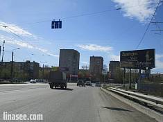 Фрунзе ул. - Серова ул., у моста, вид на мост